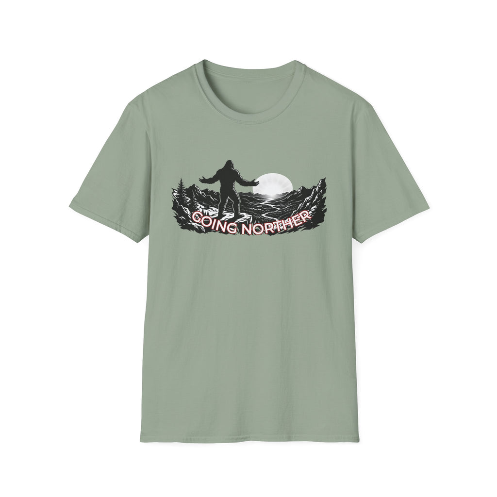 Going Norther Bigfoot Moonlit Mountain T-Shirt