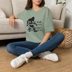 Bigfoot Quote T-Shirt — "I Do Not Walk Through The Forest; The Forest Breathes With Me"