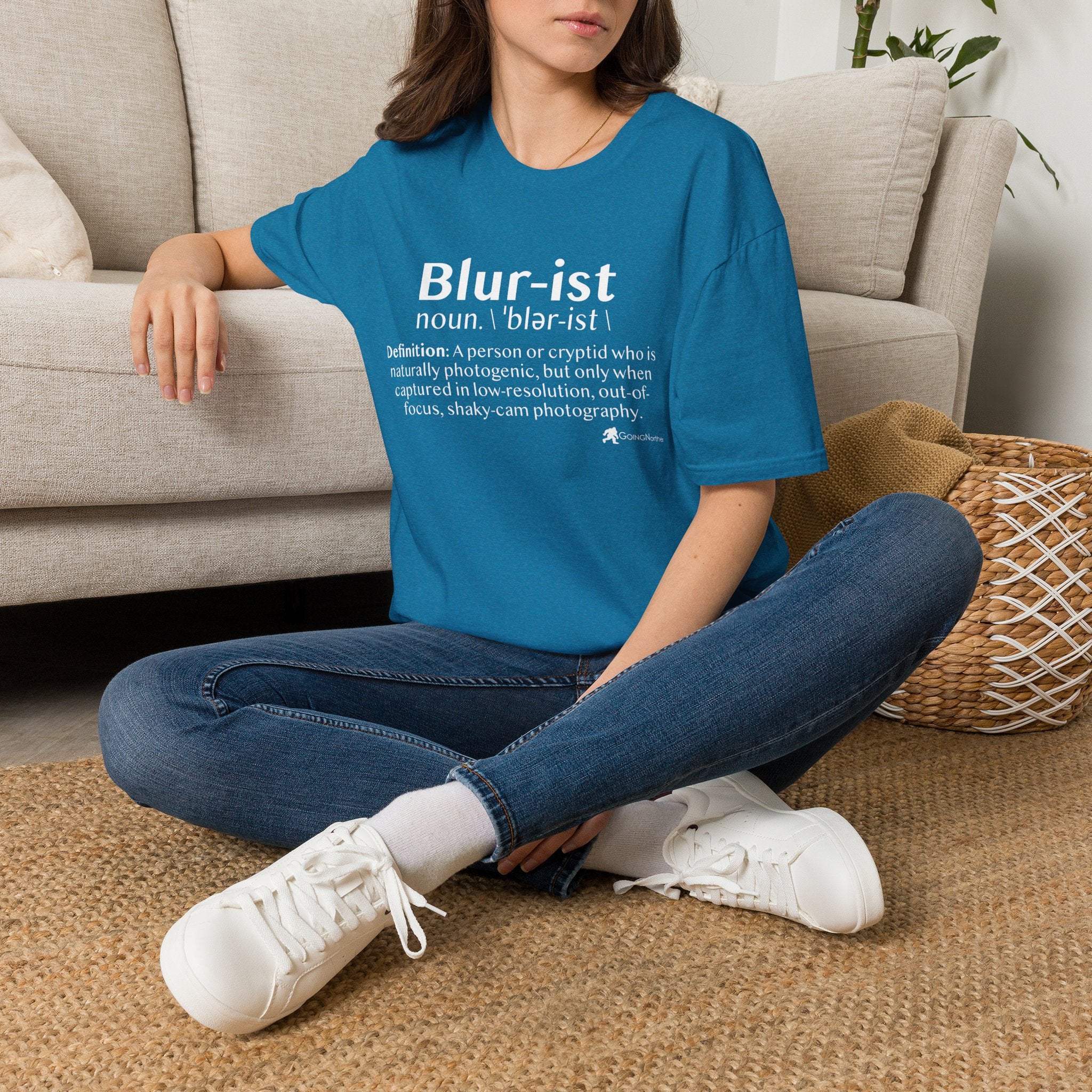 Bigfoot 'Blur-ist' Definition T-Shirt — Cute Sasquatch Photogenic Blur Tee