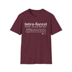 Intro-Forest Sasquatch Definition T-Shirt — Funny Bigfoot Introvert Tee