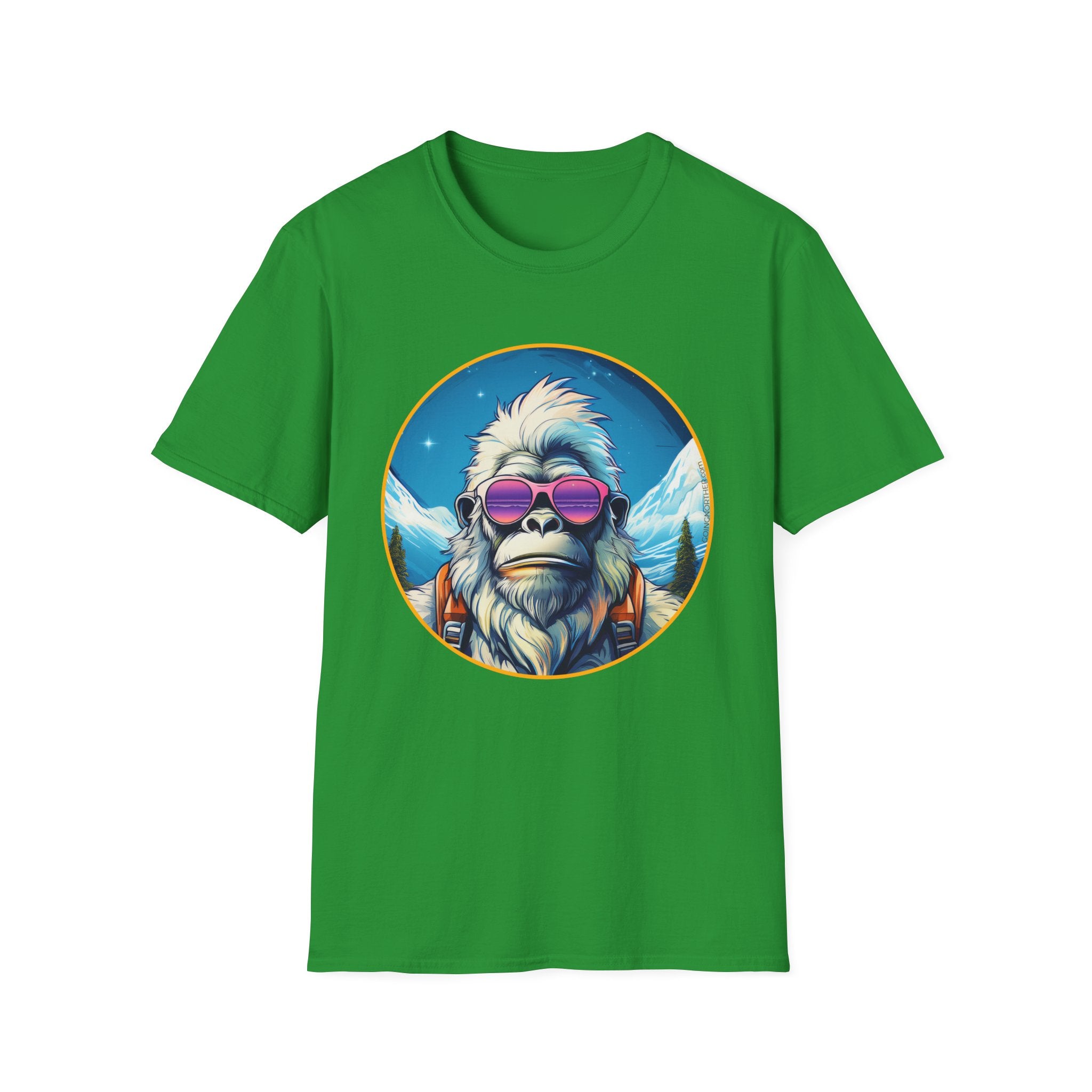 Going Norther - Bigfoot T-Shirt - Retro Styled Sasquatch