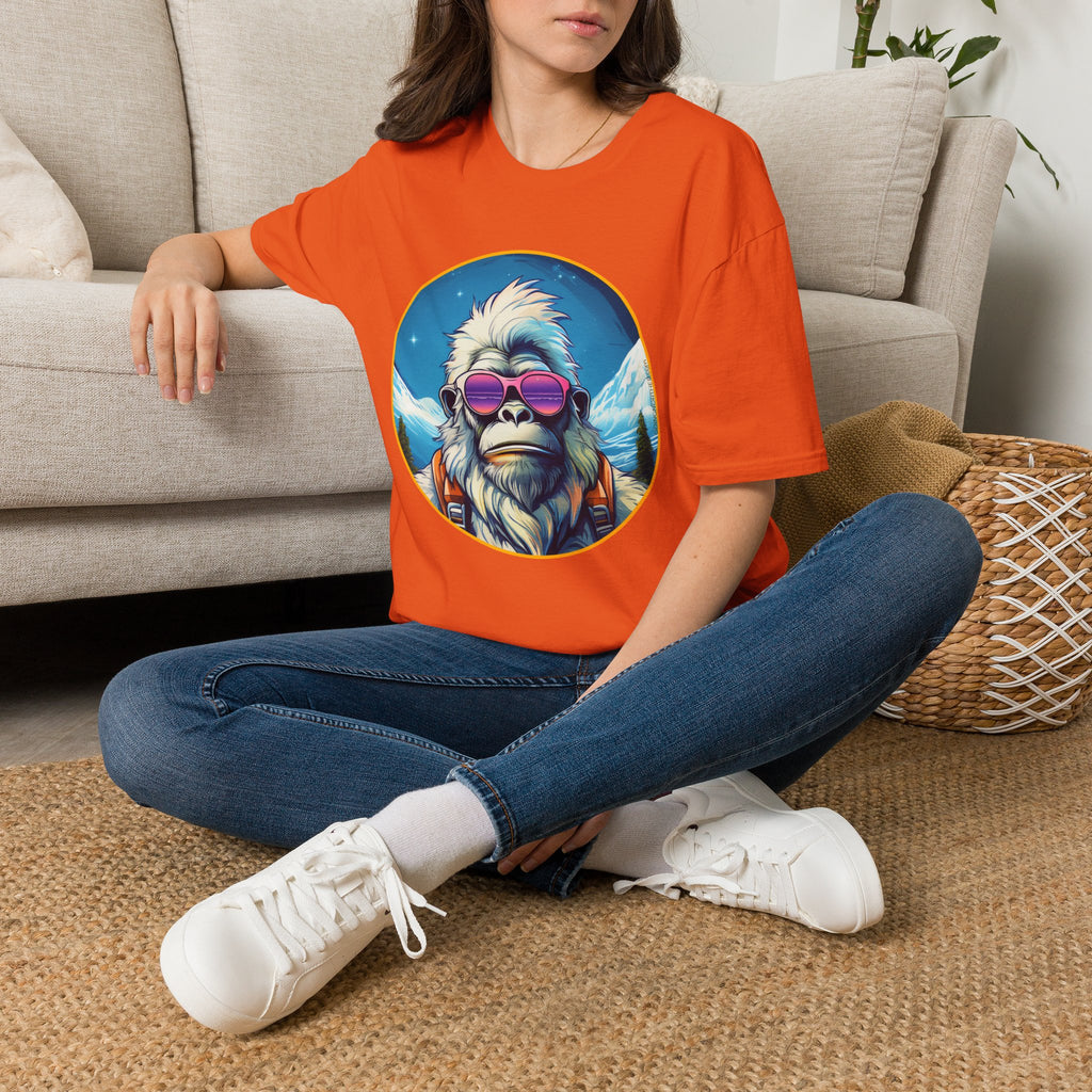 Going Norther - Bigfoot T-Shirt - Retro Styled Sasquatch