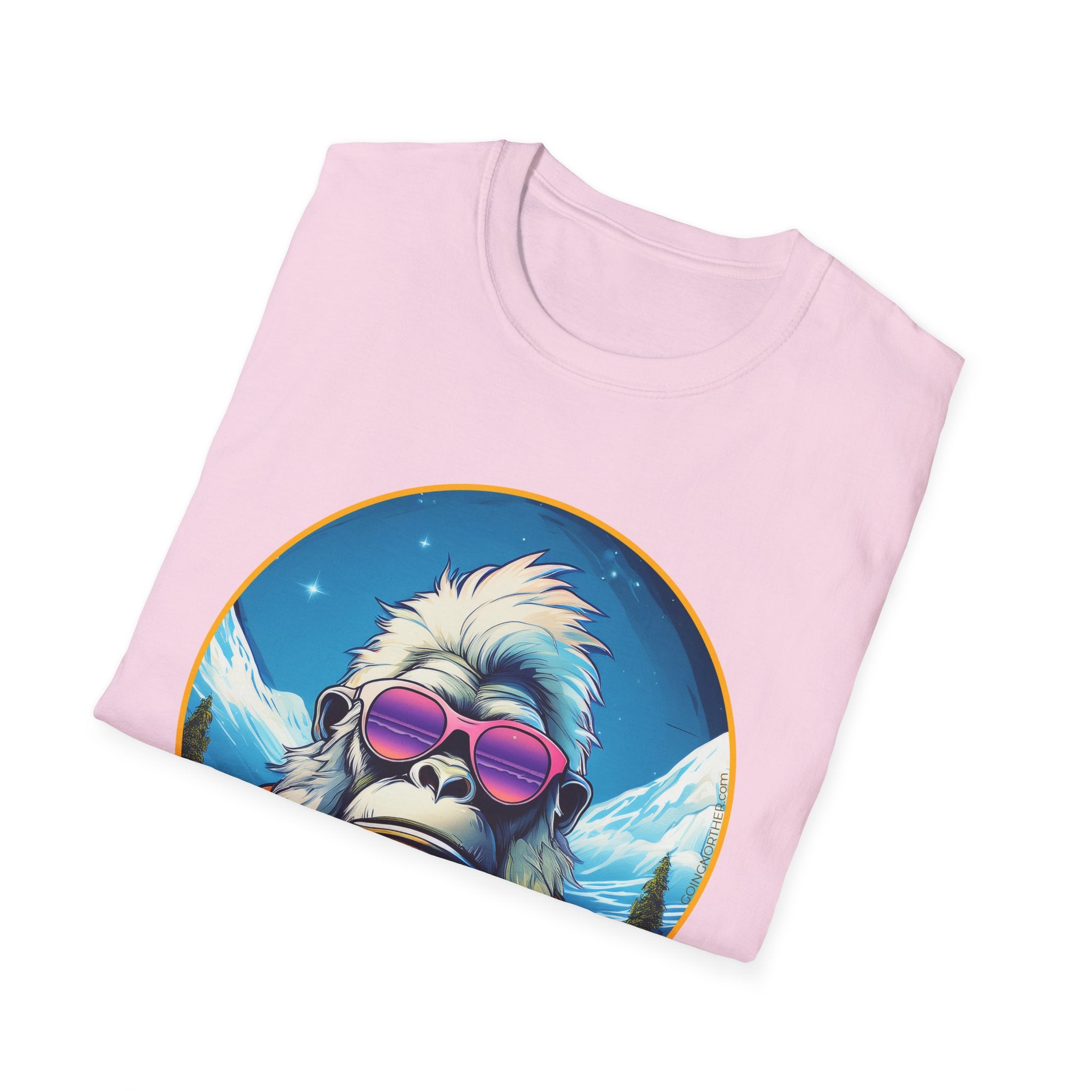 Going Norther - Bigfoot T-Shirt - Retro Styled Sasquatch