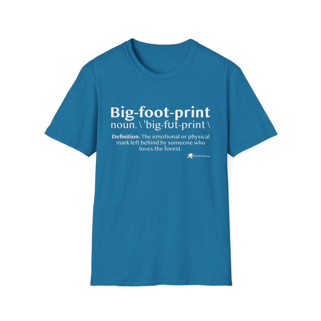 Big-foot-print T-Shirt — Funny Bigfoot Definition Tee