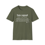 Sas‑Squat Definition T-Shirt — Funny Bigfoot Dictionary Tee