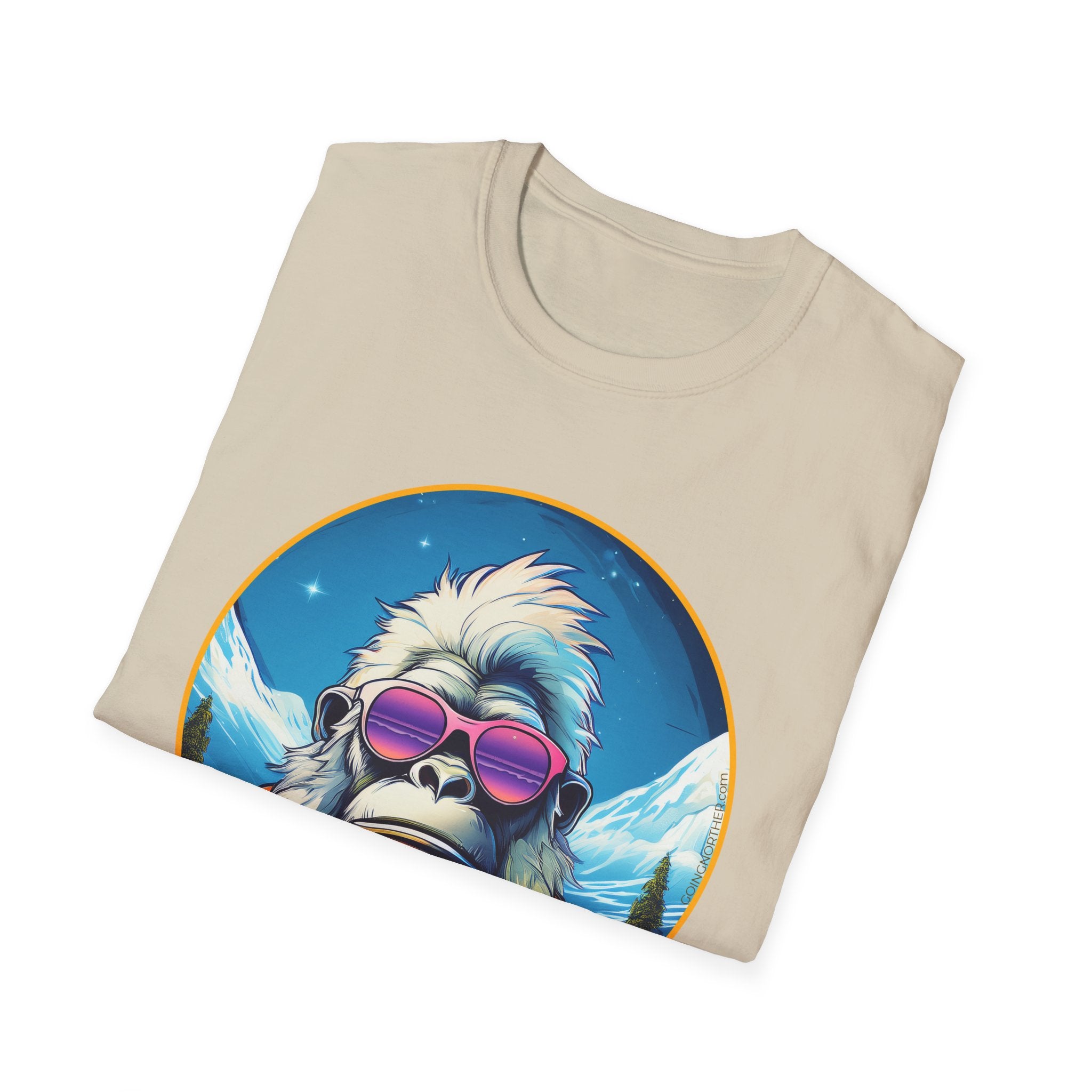Going Norther - Bigfoot T-Shirt - Retro Styled Sasquatch