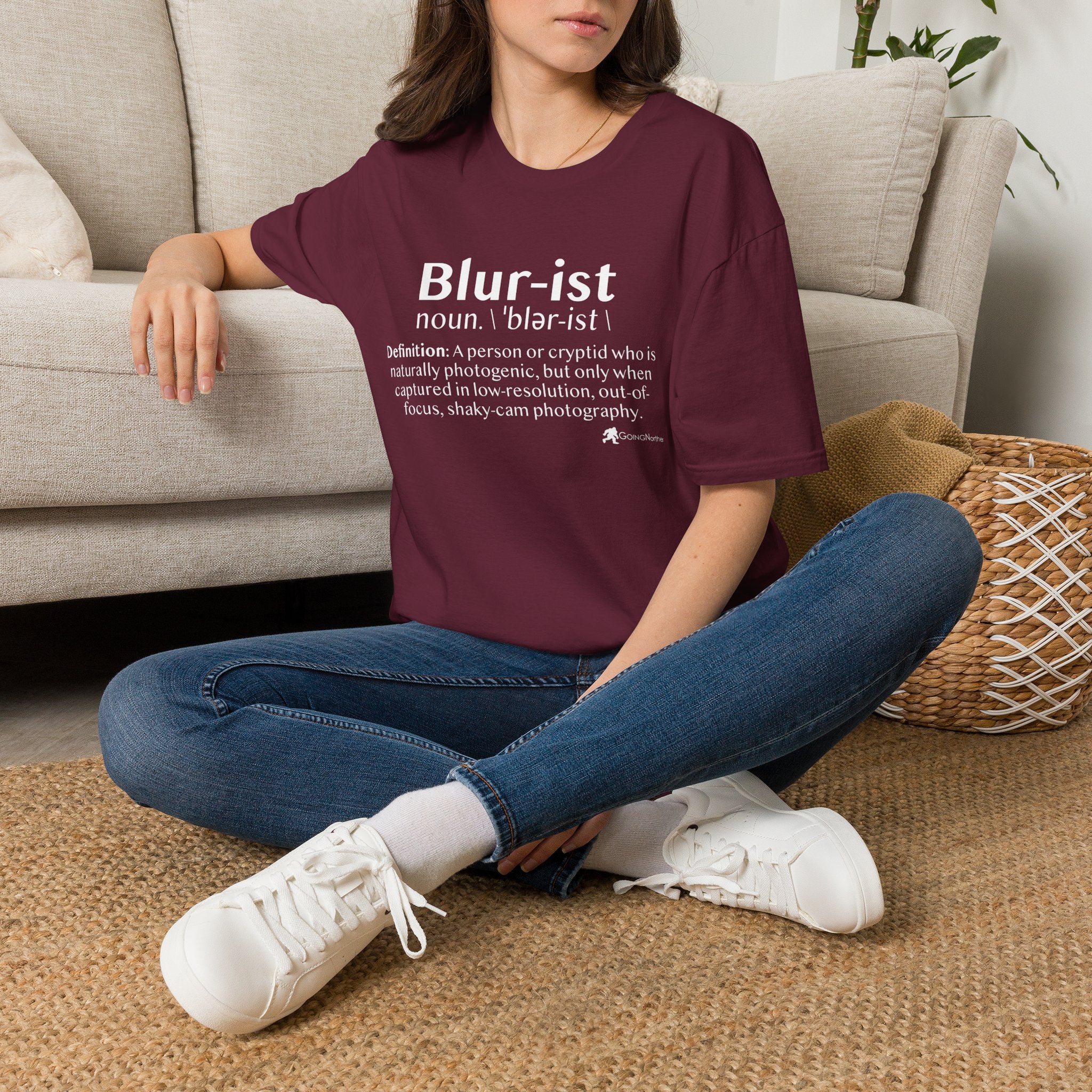 Bigfoot 'Blur-ist' Definition T-Shirt — Cute Sasquatch Photogenic Blur Tee