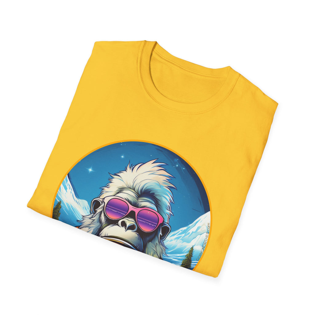 Going Norther - Bigfoot T-Shirt - Retro Styled Sasquatch