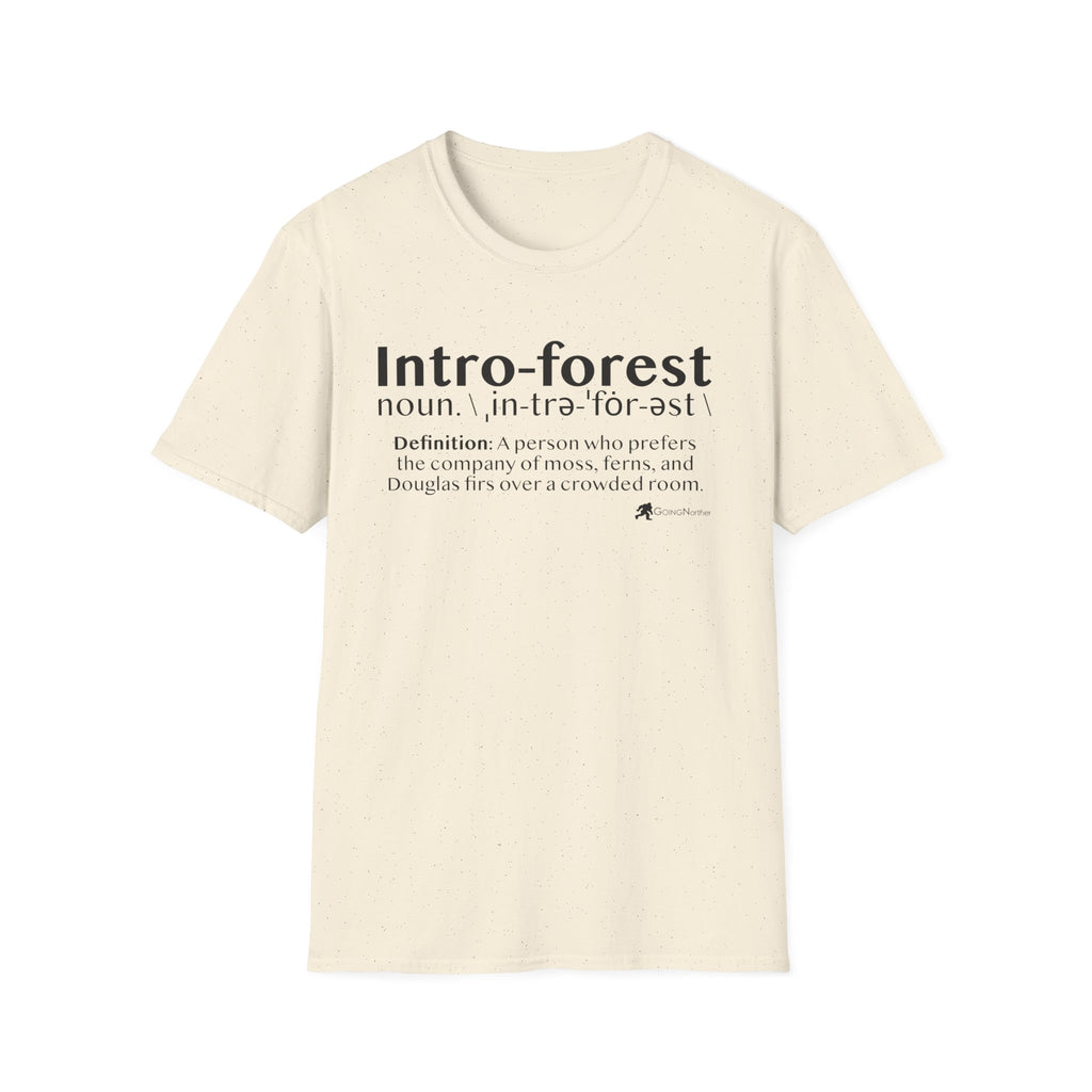 Intro-Forest Sasquatch Definition T-Shirt — Funny Bigfoot Introvert Tee