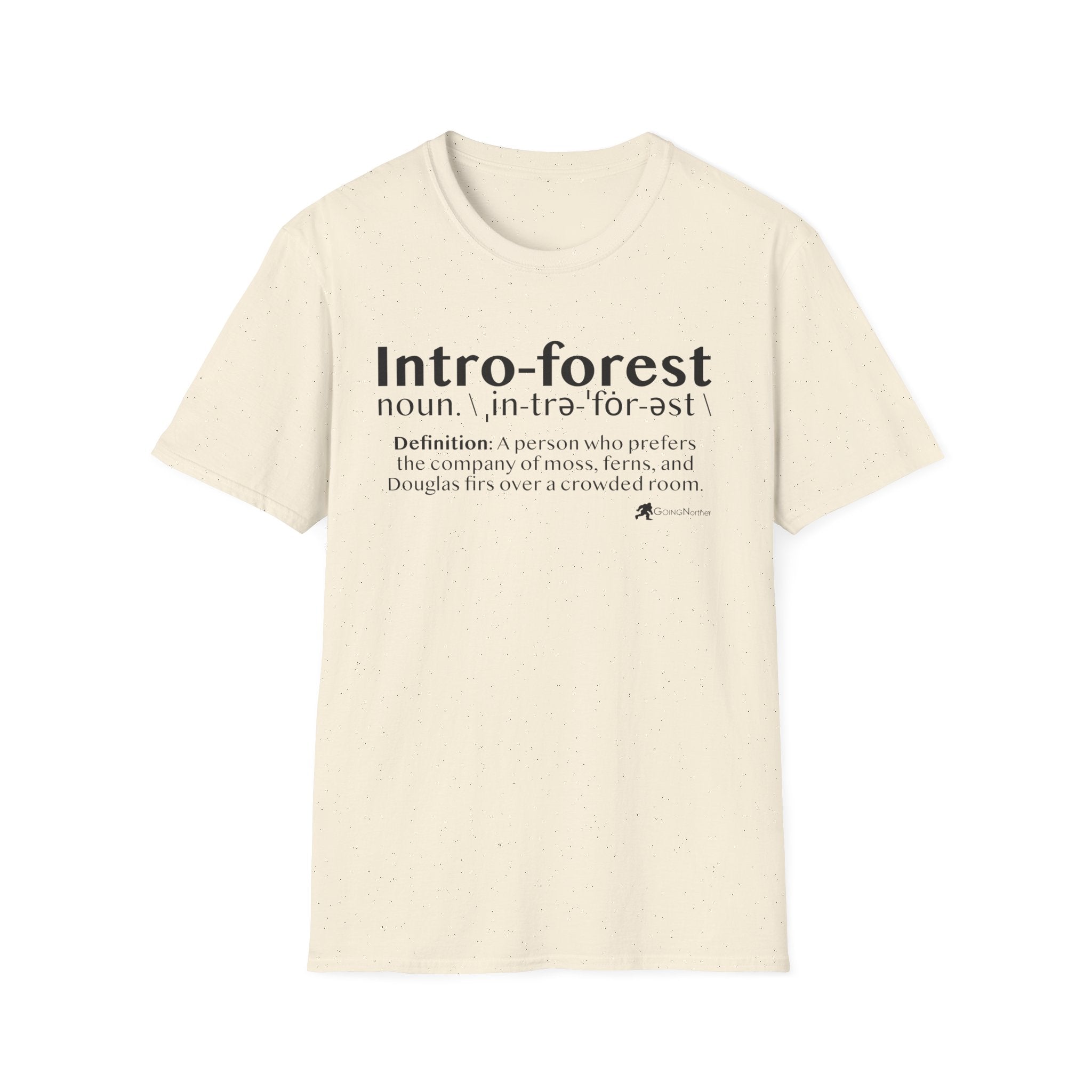 Intro-Forest Sasquatch Definition T-Shirt — Funny Bigfoot Introvert Tee