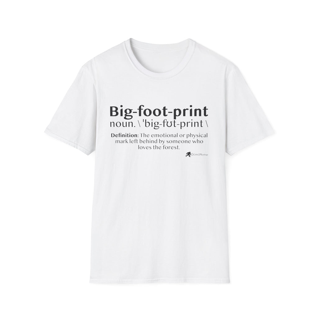 Big-foot-print T-Shirt — Funny Bigfoot Definition Tee