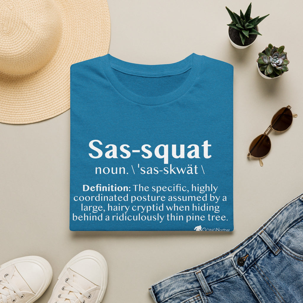 Sas‑Squat Definition T-Shirt — Funny Bigfoot Dictionary Tee