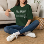 Sas‑Squat Definition T-Shirt — Funny Bigfoot Dictionary Tee