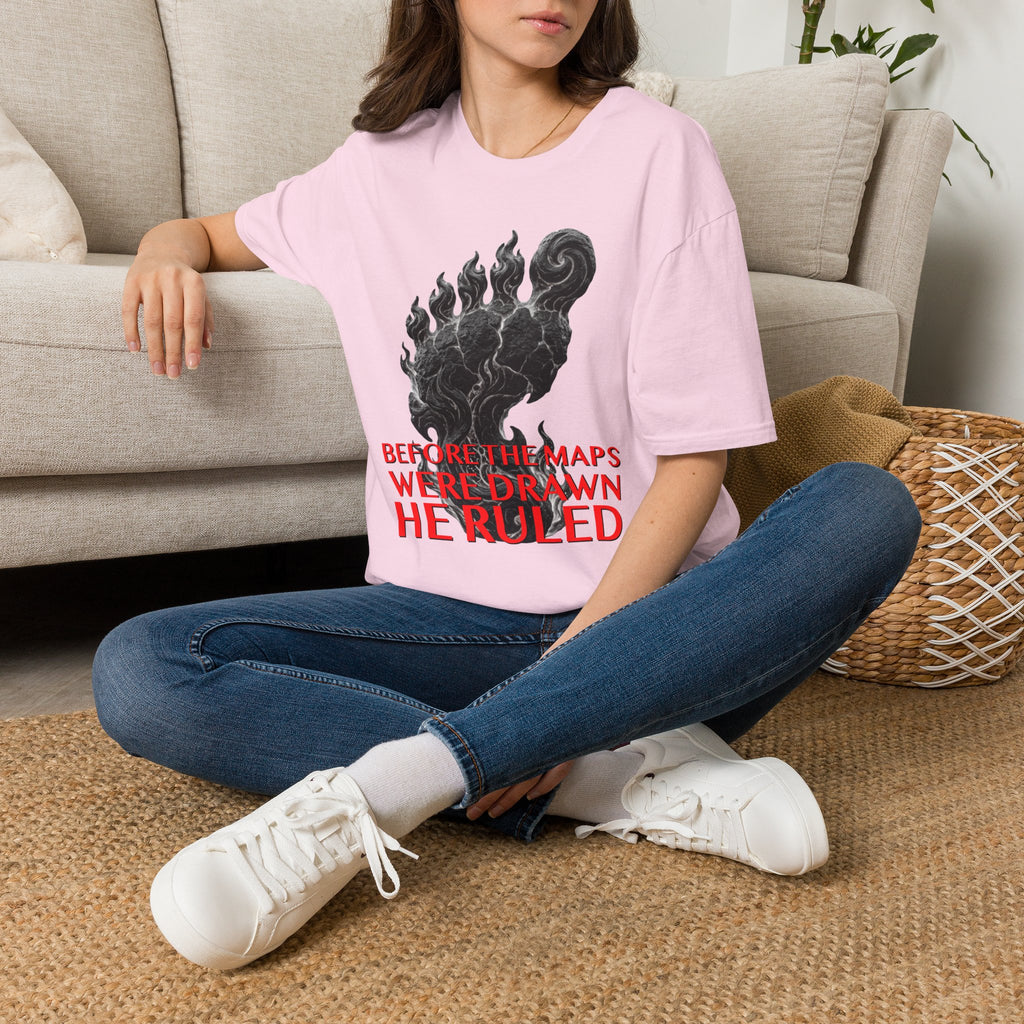 Mystical Sasquatch Footprint T-Shirt — "Before The Maps Were Drawn — HE RULED"
