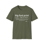 Big-foot-print T-Shirt — Funny Bigfoot Definition Tee