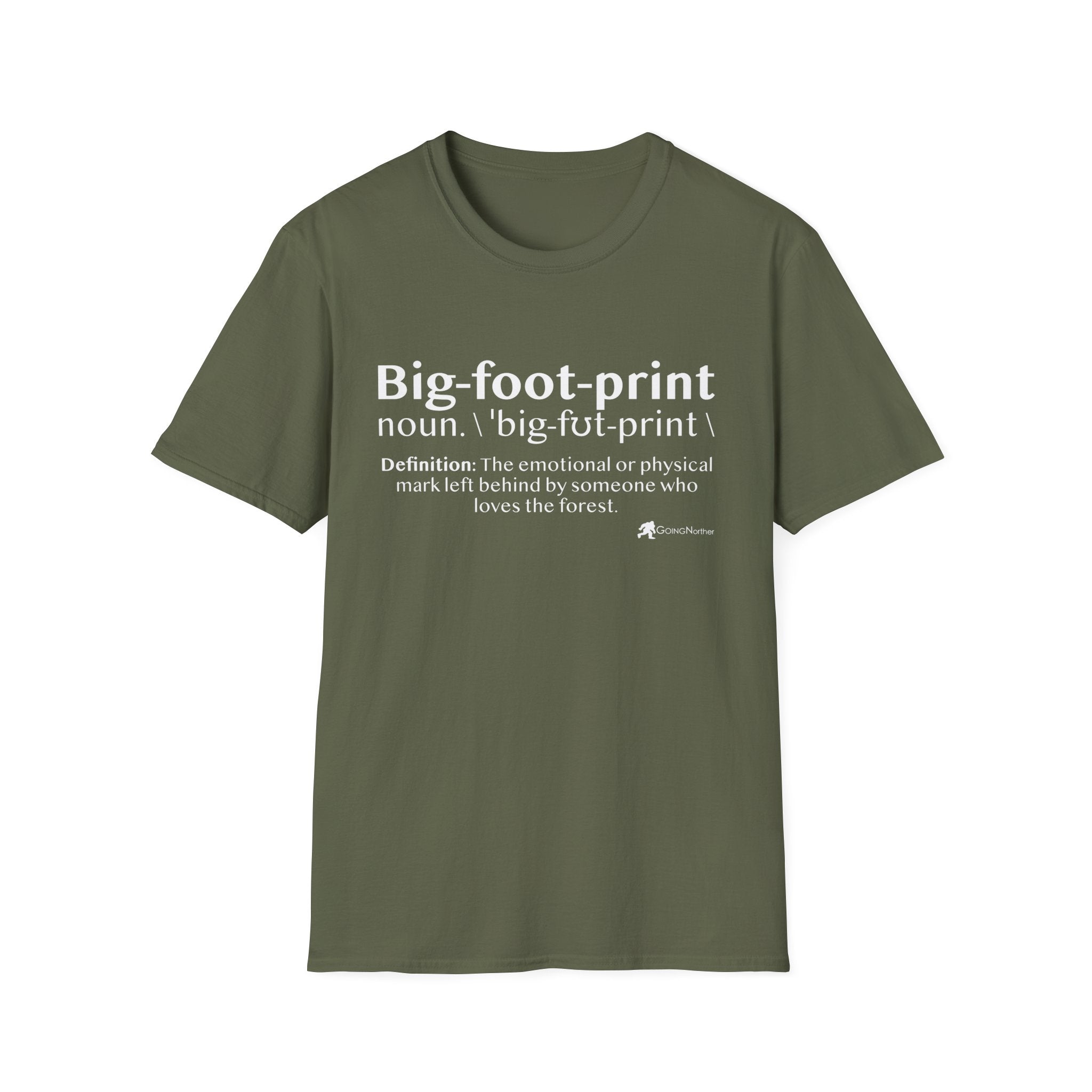 Big-foot-print T-Shirt — Funny Bigfoot Definition Tee