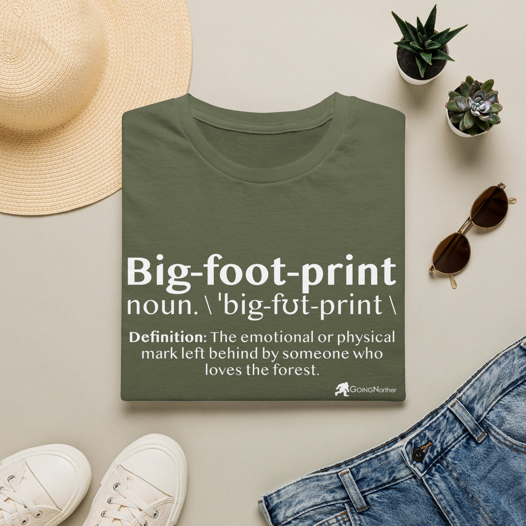 Big-foot-print T-Shirt — Funny Bigfoot Definition Tee