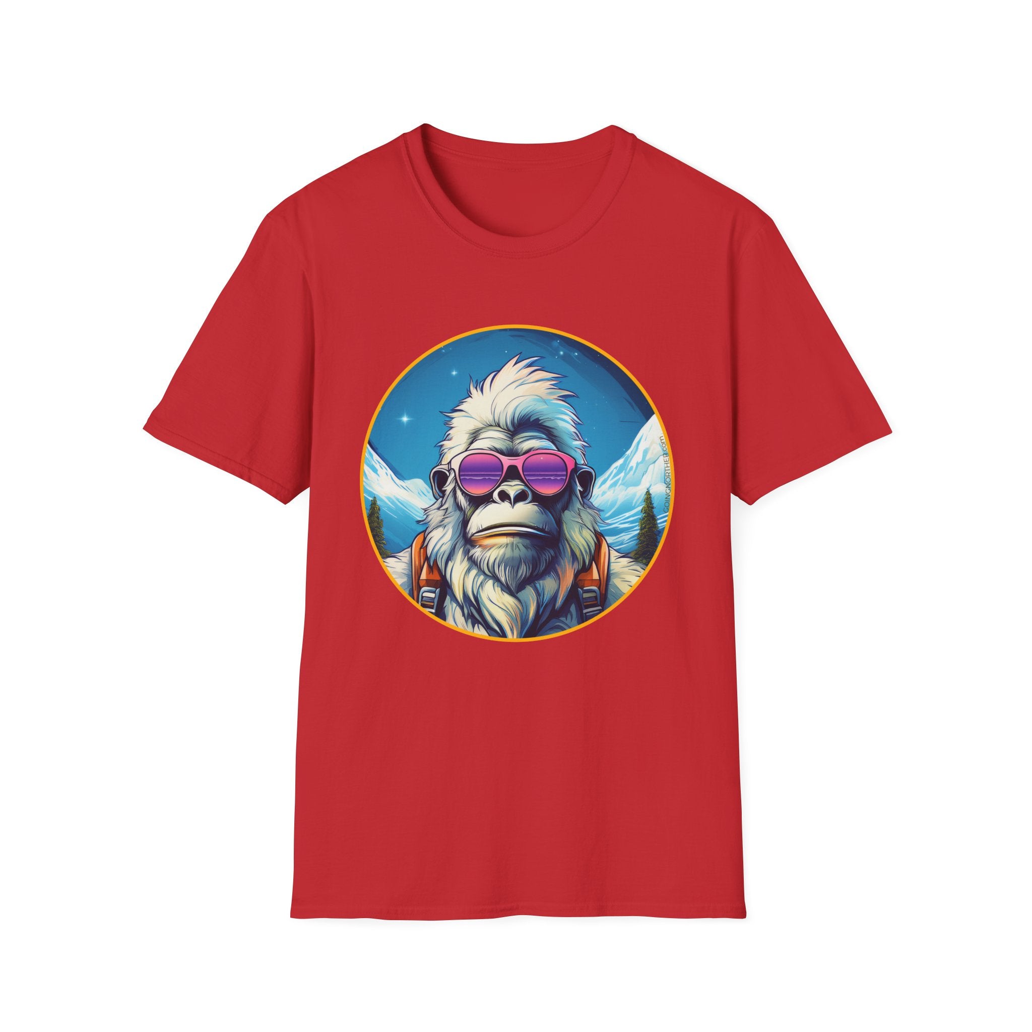 Going Norther - Bigfoot T-Shirt - Retro Styled Sasquatch