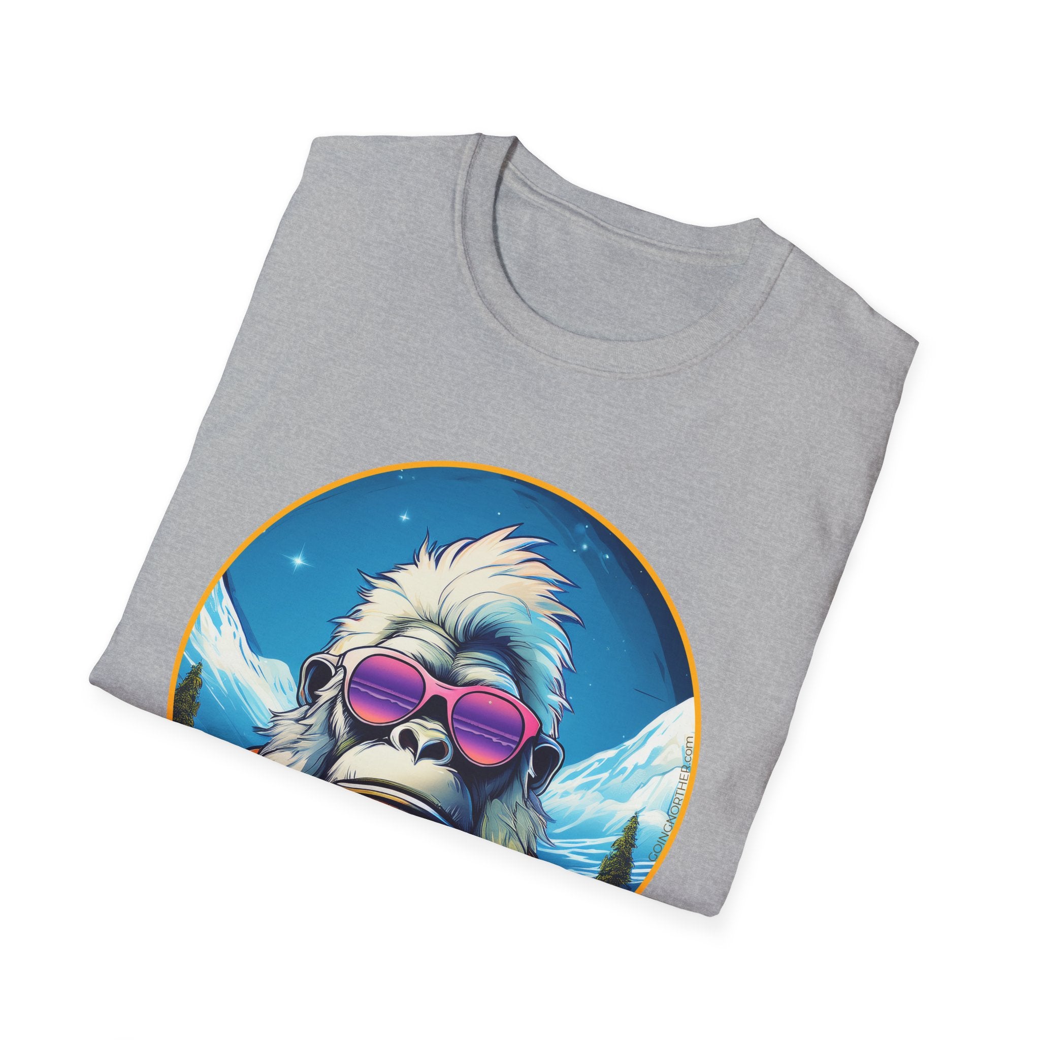 Going Norther - Bigfoot T-Shirt - Retro Styled Sasquatch