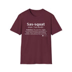 Sas‑Squat Definition T-Shirt — Funny Bigfoot Dictionary Tee