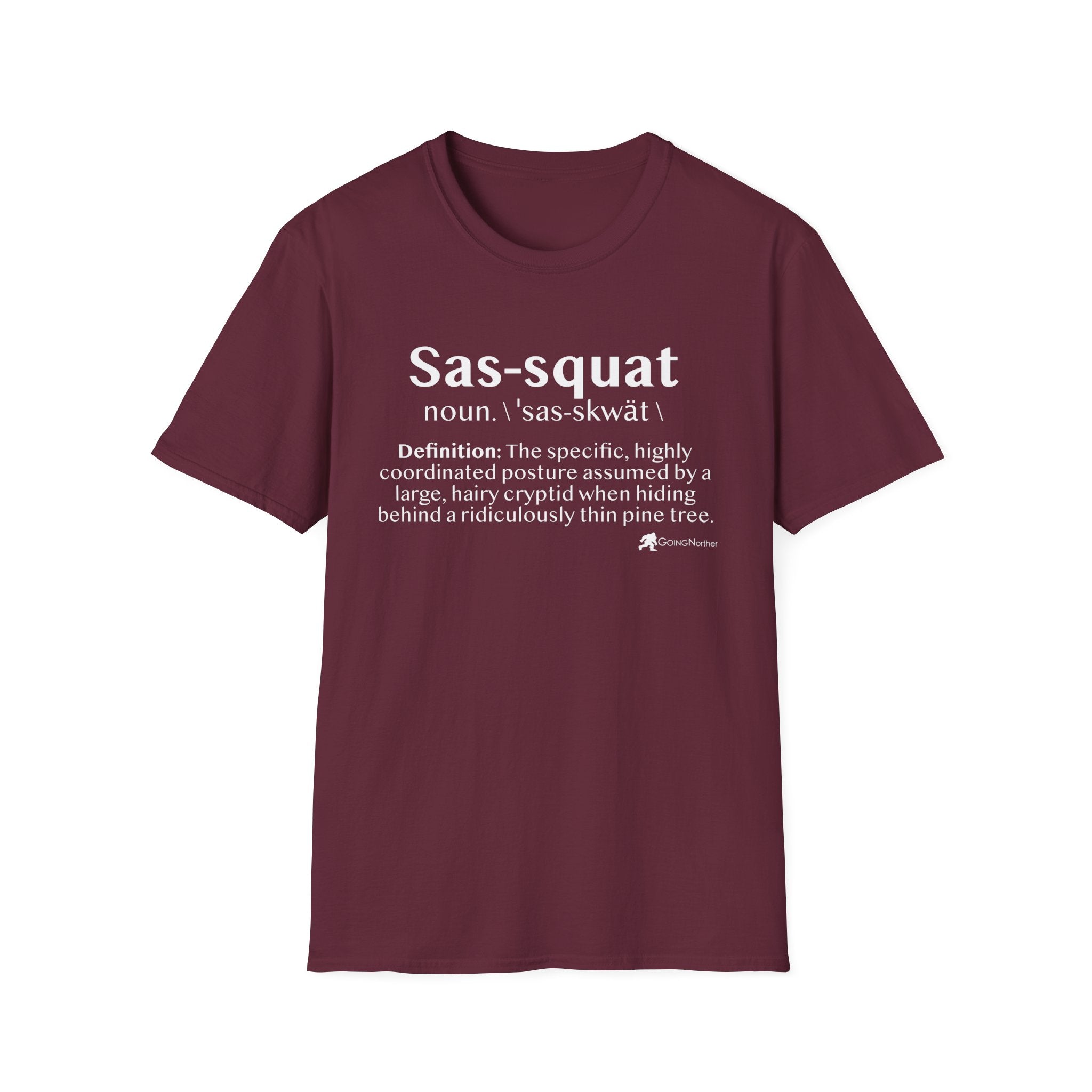 Sas‑Squat Definition T-Shirt — Funny Bigfoot Dictionary Tee