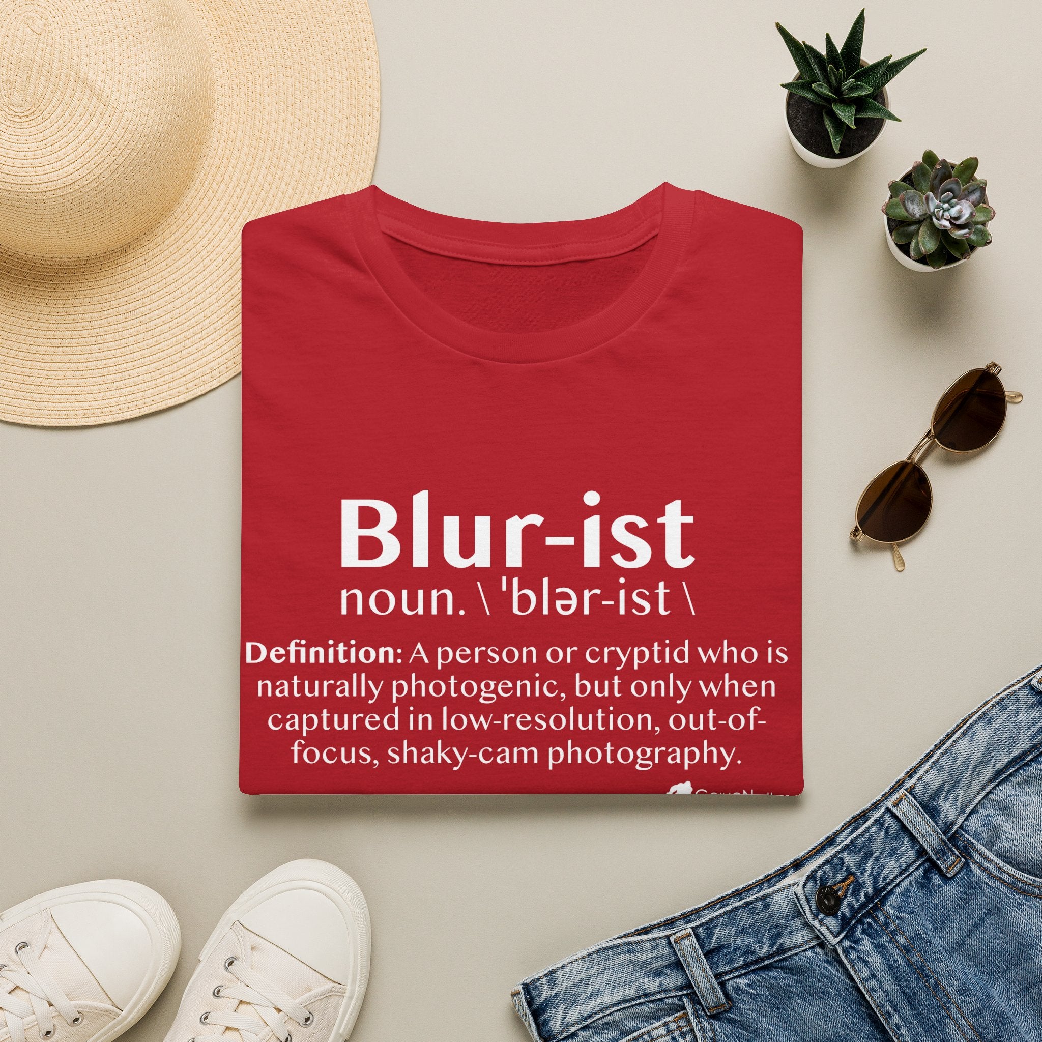 Bigfoot 'Blur-ist' Definition T-Shirt — Cute Sasquatch Photogenic Blur Tee
