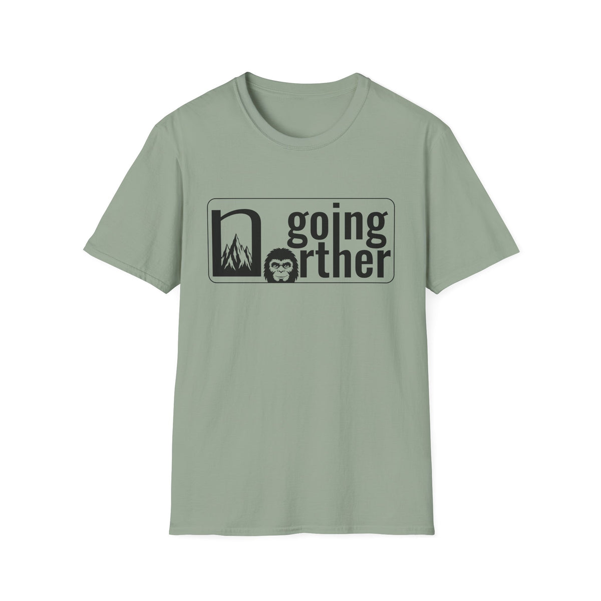 T-Shirt — "Going Norther" Mountain & Sasquatch Graphic Tee