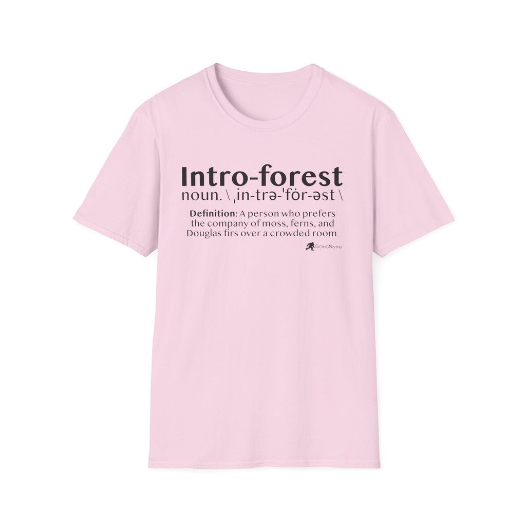 Intro-Forest Sasquatch Definition T-Shirt — Funny Bigfoot Introvert Tee