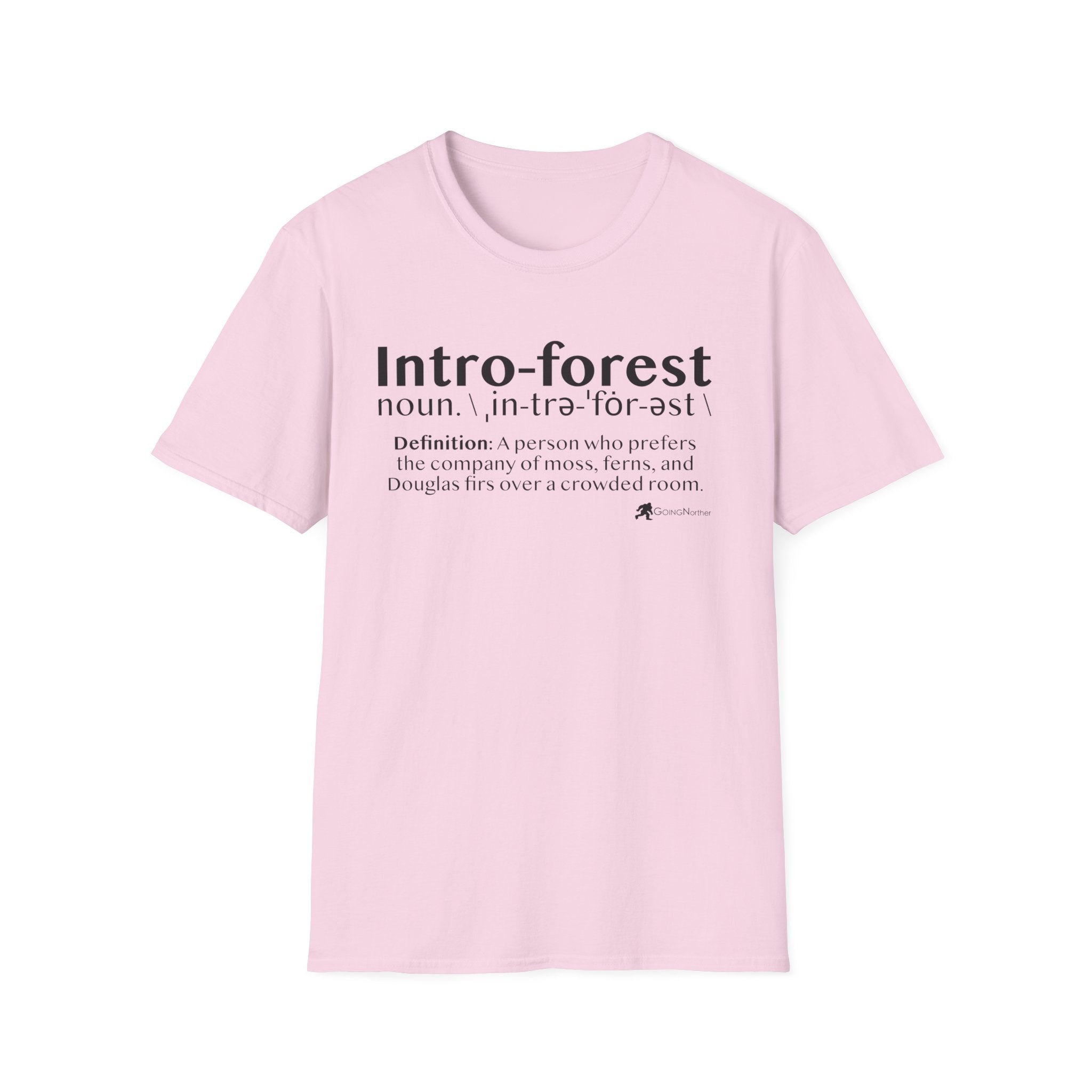Intro-Forest Sasquatch Definition T-Shirt — Funny Bigfoot Introvert Tee