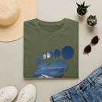 Bigfoot 'Squatchin' Ain't Easy' T-Shirt — Moonlit Winter Lake Sasquatch Tee