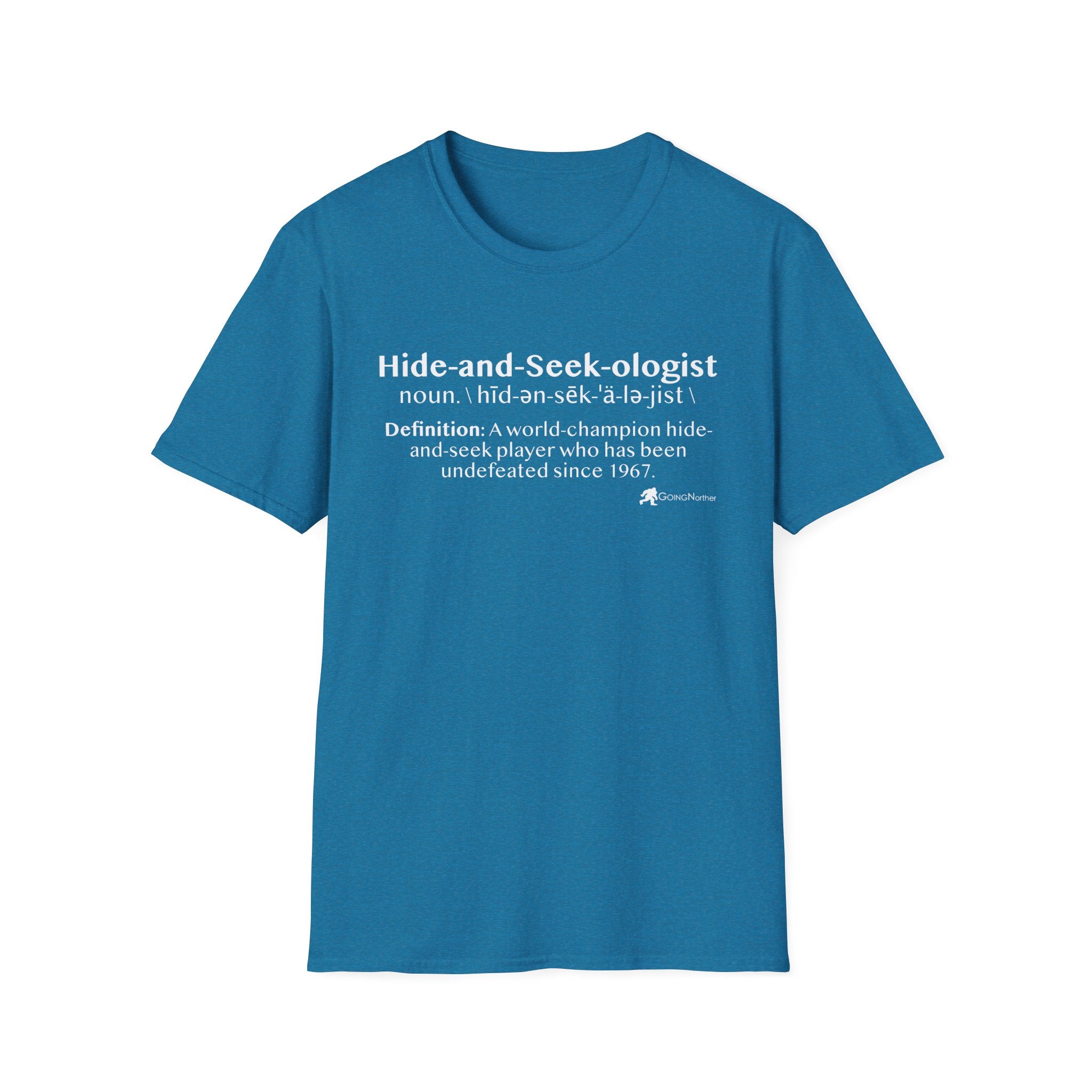 Bigfoot "Hide-and-Seek-ologist" T-Shirt — Funny Sasquatch Definition Tee