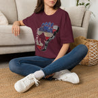Going Norther Bigfoot T-Shirt — Footprint Silhouette with Distressed Flag & "1776 - 2026 - We The People"