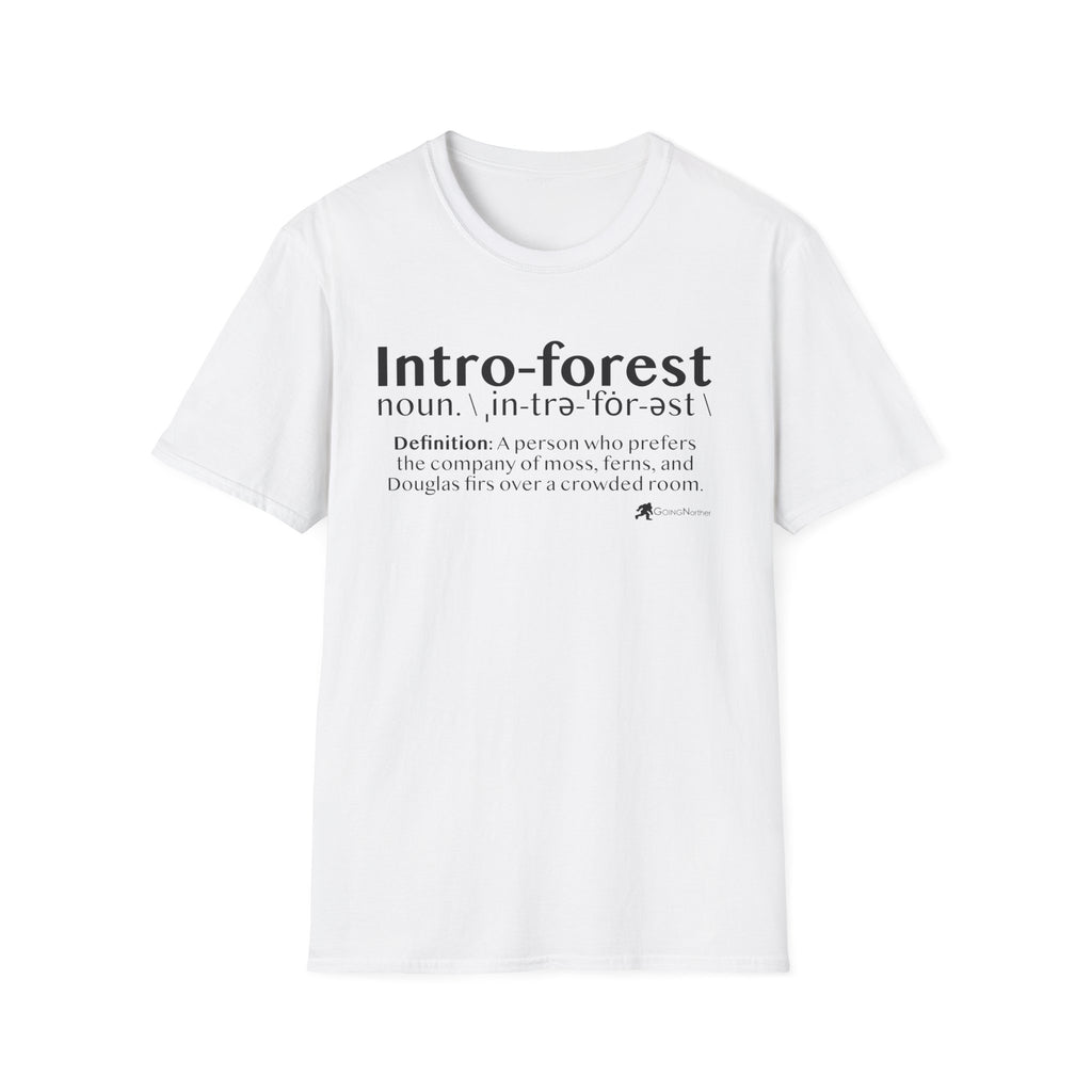 Intro-Forest Sasquatch Definition T-Shirt — Funny Bigfoot Introvert Tee