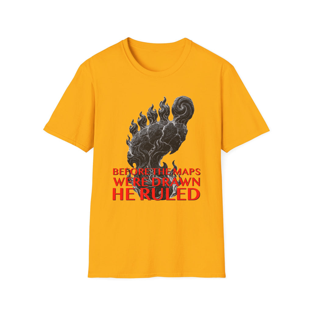 Mystical Sasquatch Footprint T-Shirt — "Before The Maps Were Drawn — HE RULED"