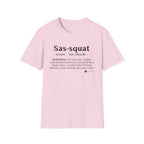 Sas‑Squat Definition T-Shirt — Funny Bigfoot Dictionary Tee