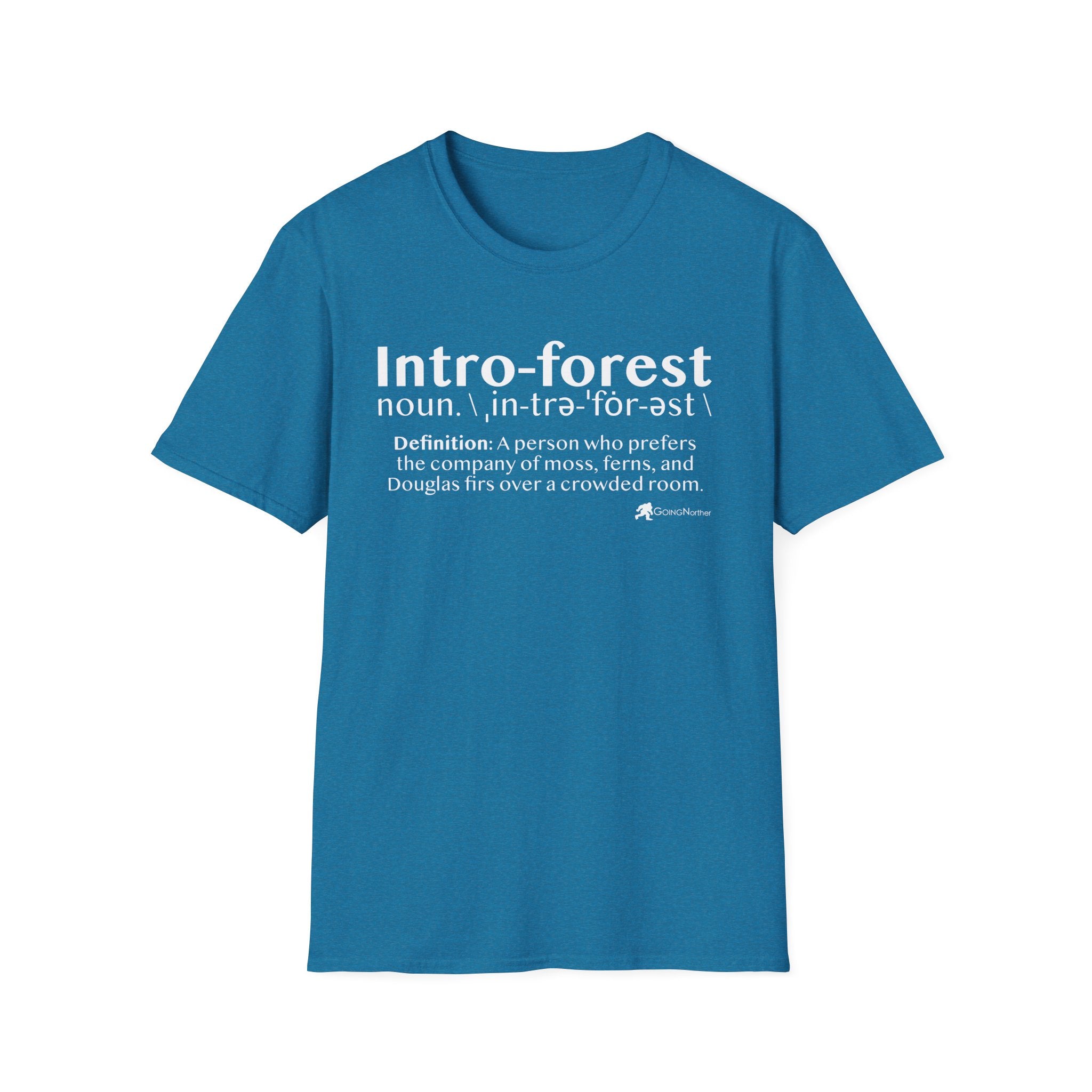 Intro-Forest Sasquatch Definition T-Shirt — Funny Bigfoot Introvert Tee