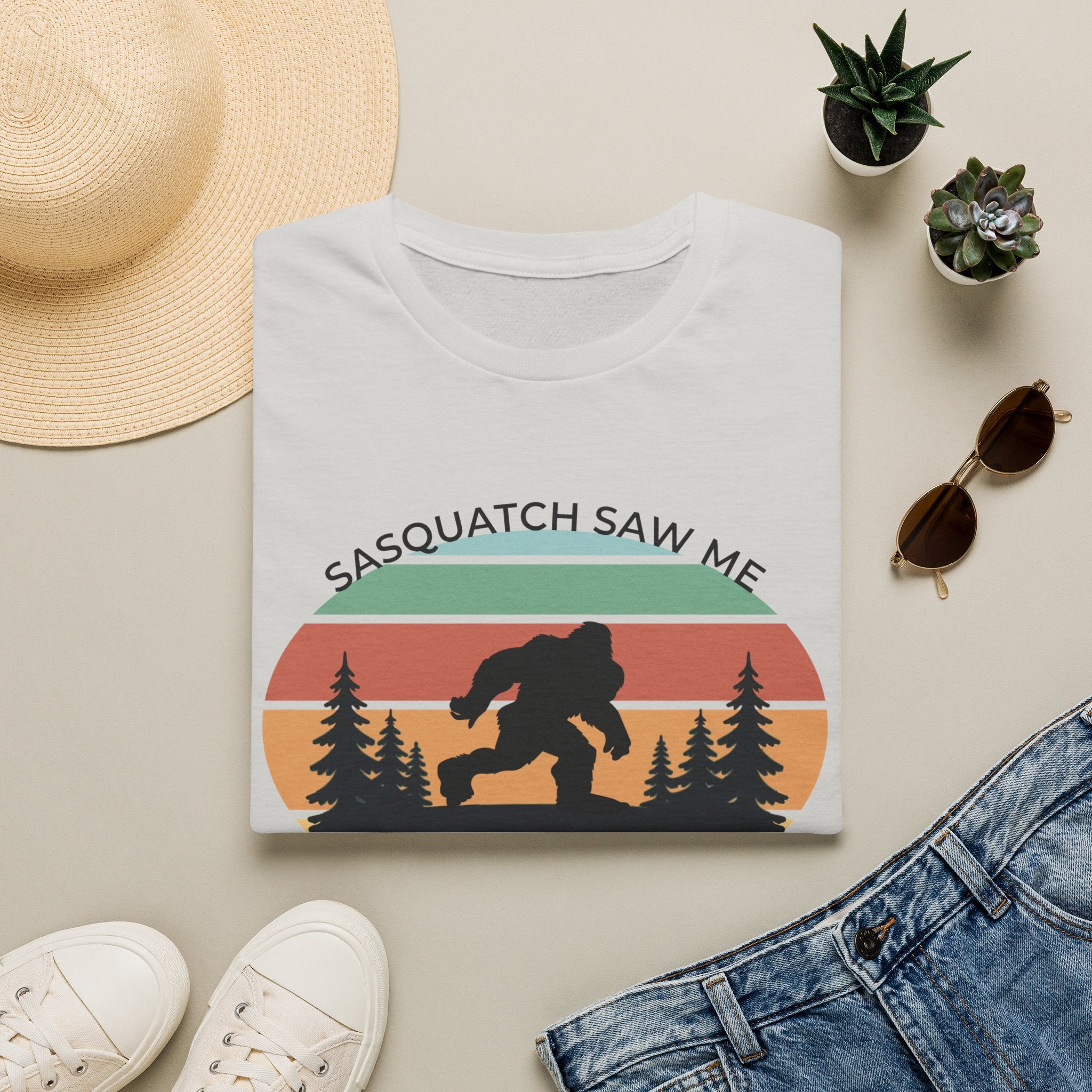 Sasquatch Saw Me - But Nobody Believes Him T-Shirt