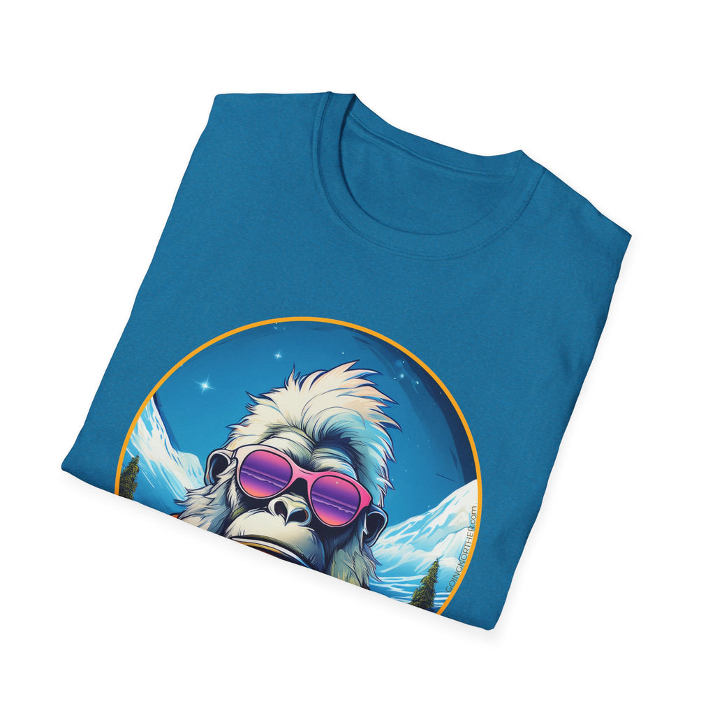 Going Norther - Bigfoot T-Shirt - Retro Styled Sasquatch