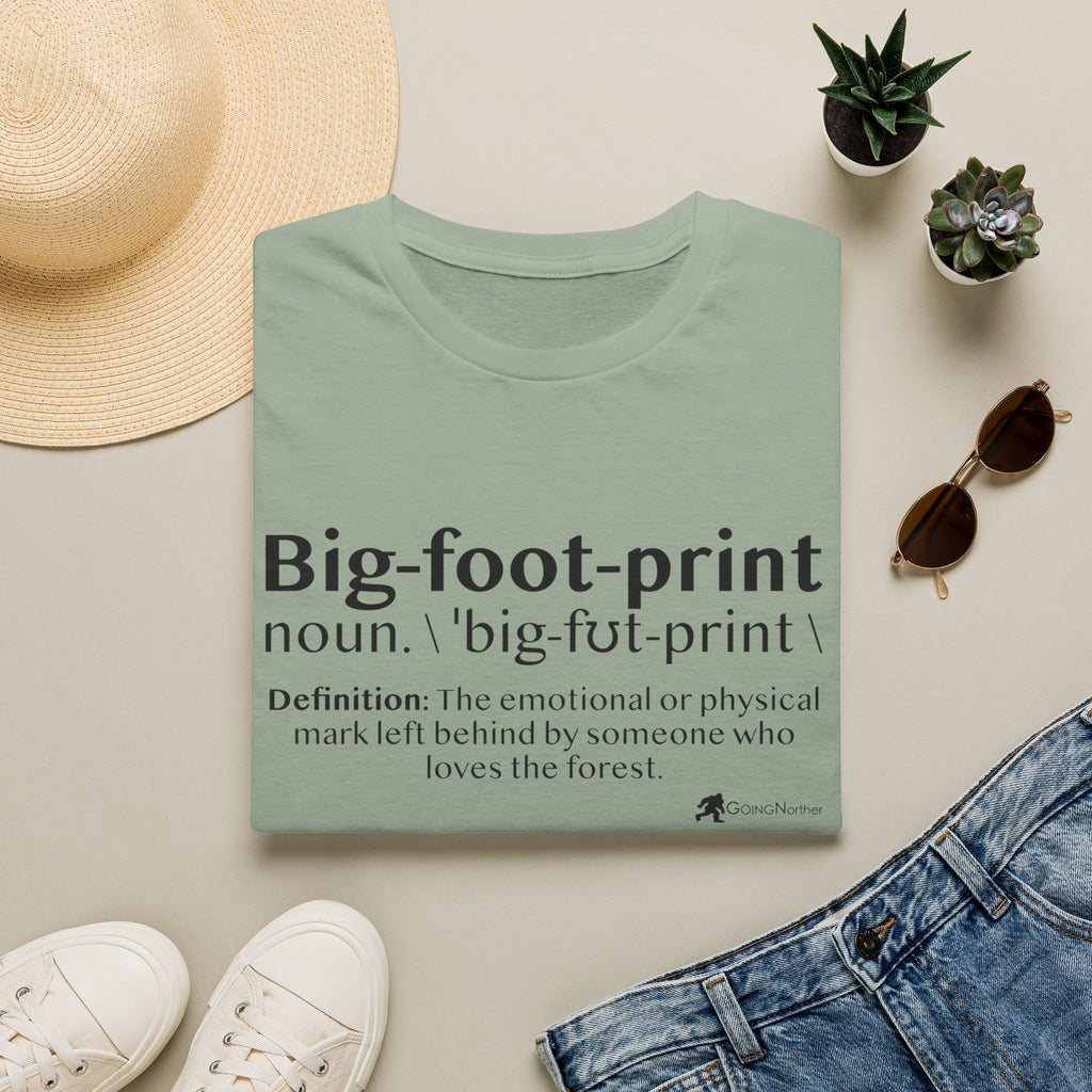 Big-foot-print T-Shirt — Funny Bigfoot Definition Tee
