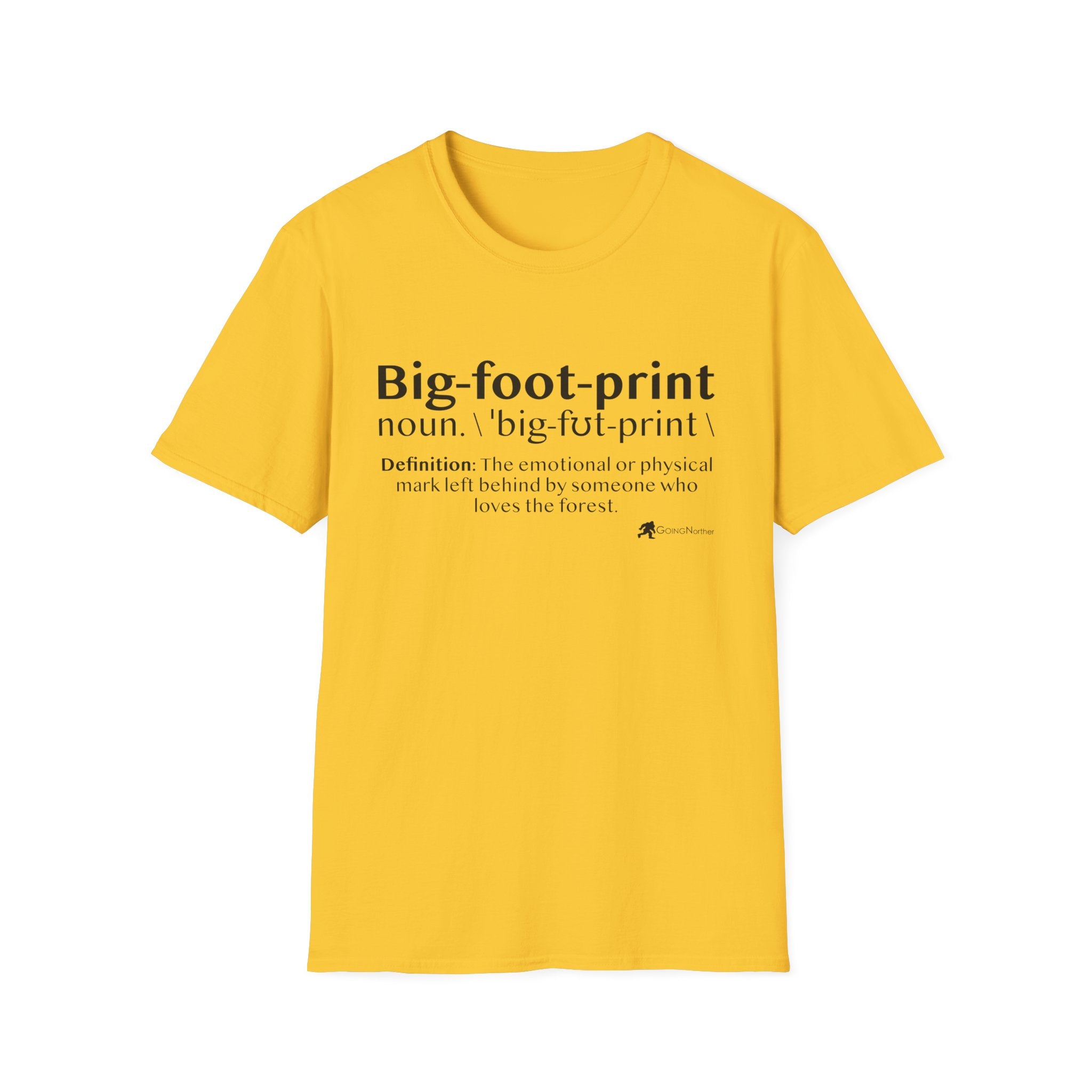 Big-foot-print T-Shirt — Funny Bigfoot Definition Tee