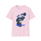 Bigfoot Footprint 'Believe!' Tee — Moonlit Northern Lake Graphic T-Shirt