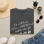 Wolf Paw Graphic T-Shirt — "To Be One with the Land" Script Tee