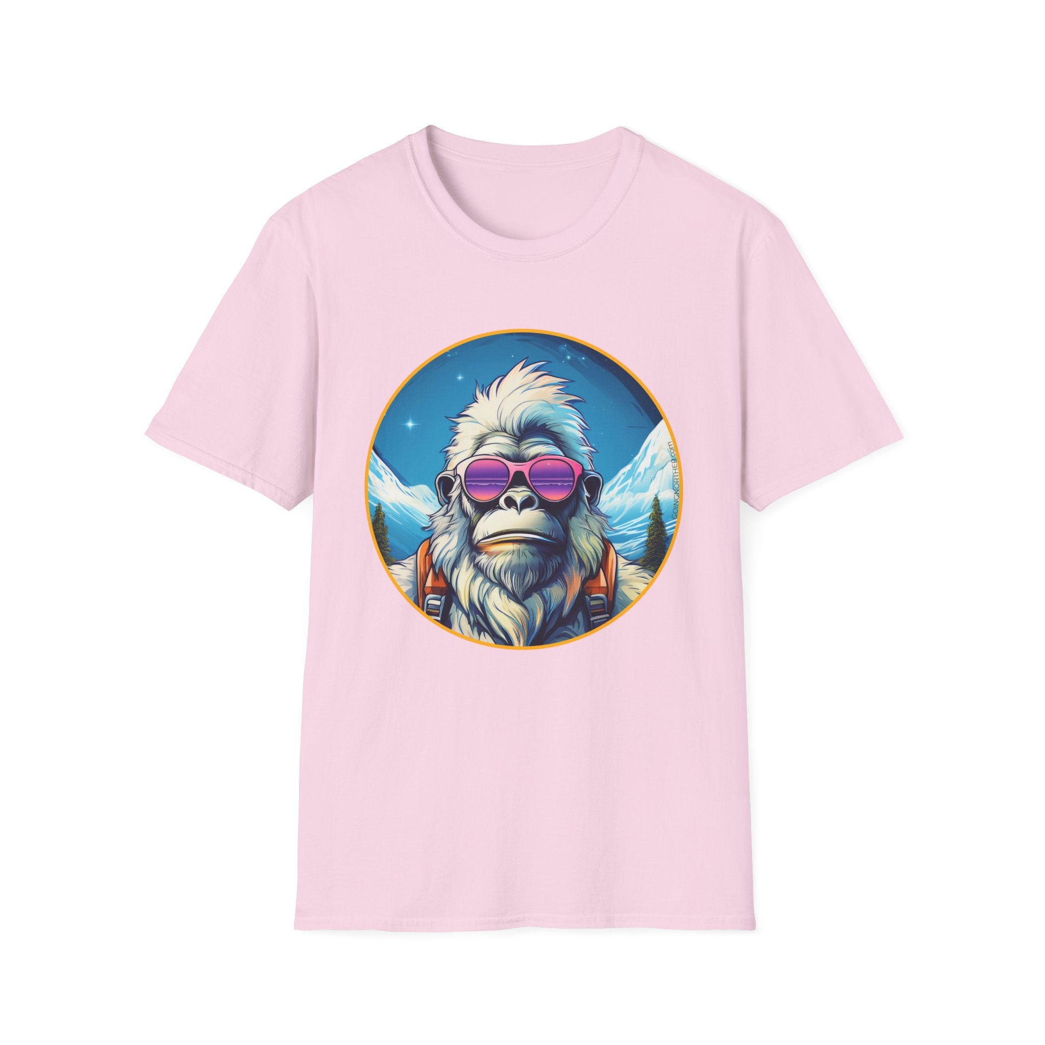 Going Norther - Bigfoot T-Shirt - Retro Styled Sasquatch