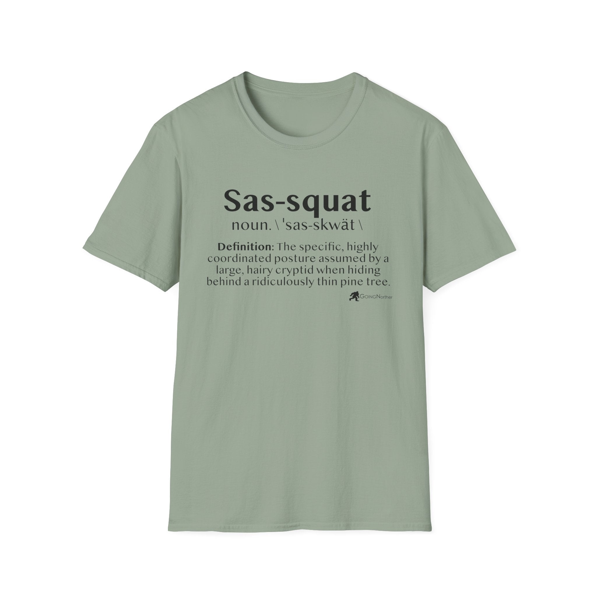 Sas‑Squat Definition T-Shirt — Funny Bigfoot Dictionary Tee