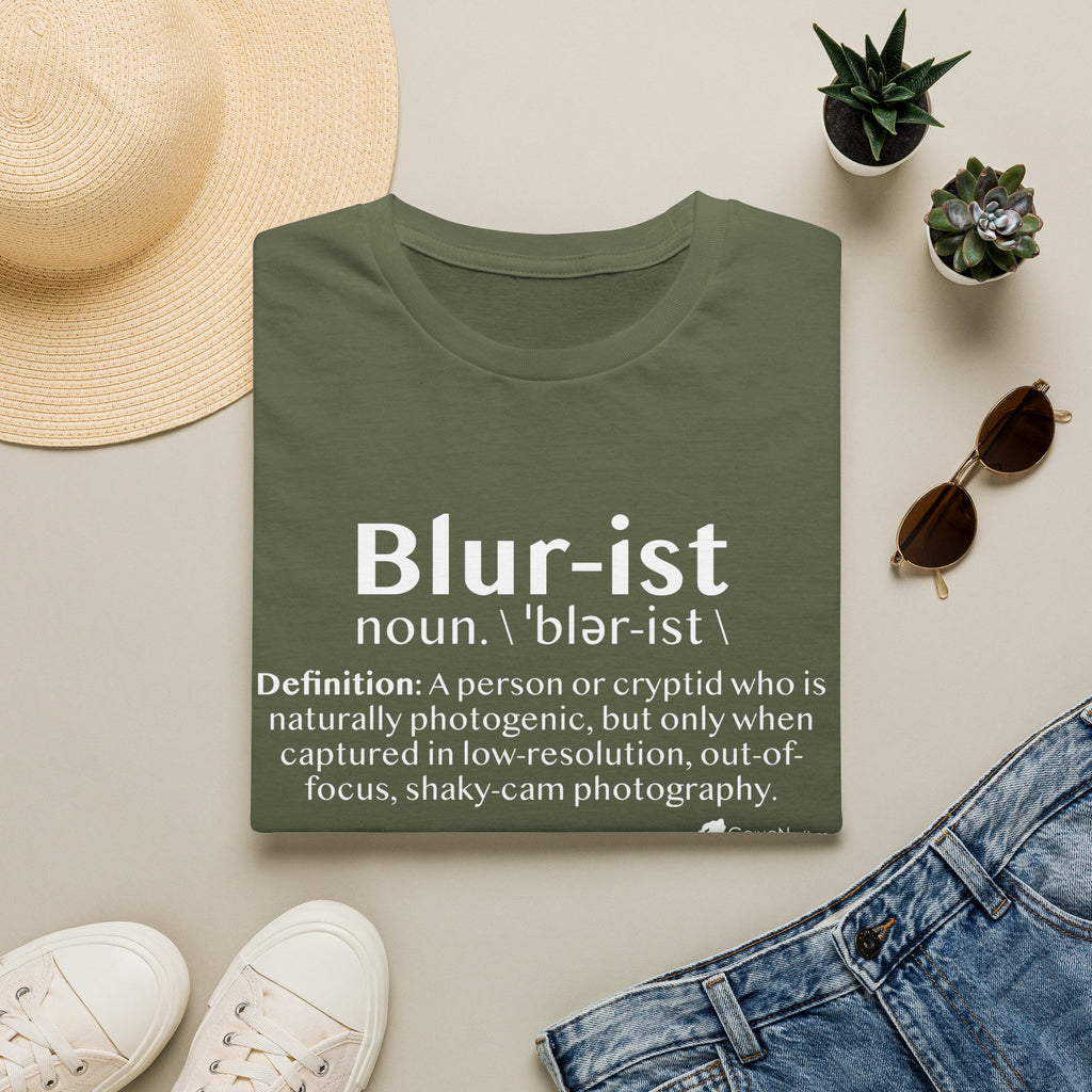 Bigfoot 'Blur-ist' Definition T-Shirt — Cute Sasquatch Photogenic Blur Tee