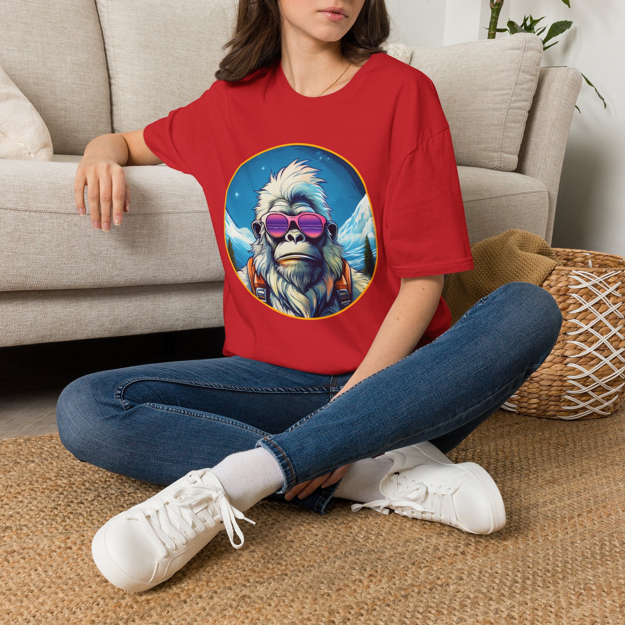 Going Norther - Bigfoot T-Shirt - Retro Styled Sasquatch