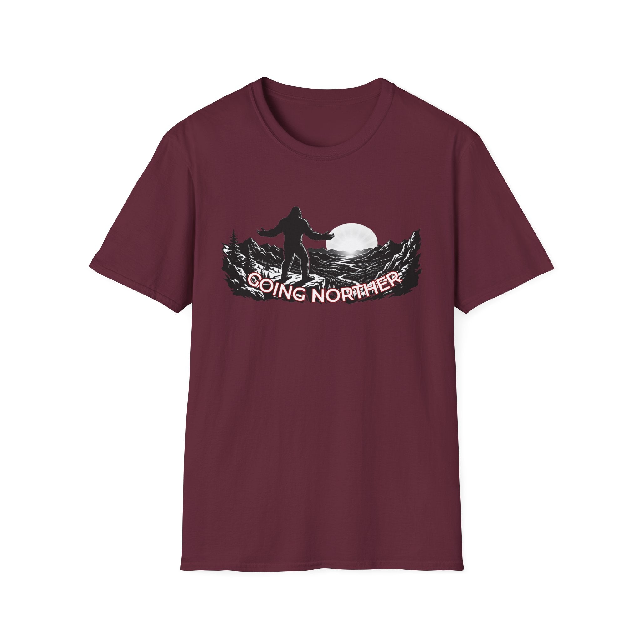 Going Norther Bigfoot Moonlit Mountain T-Shirt