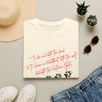 Wolf Paw Graphic T-Shirt — "To Be One with the Land" Script Tee