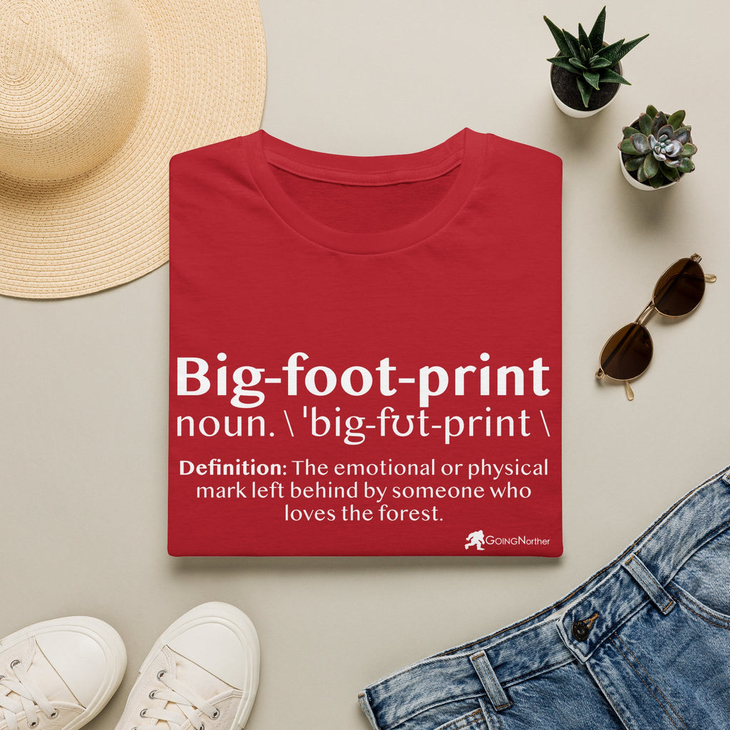 Big-foot-print T-Shirt — Funny Bigfoot Definition Tee