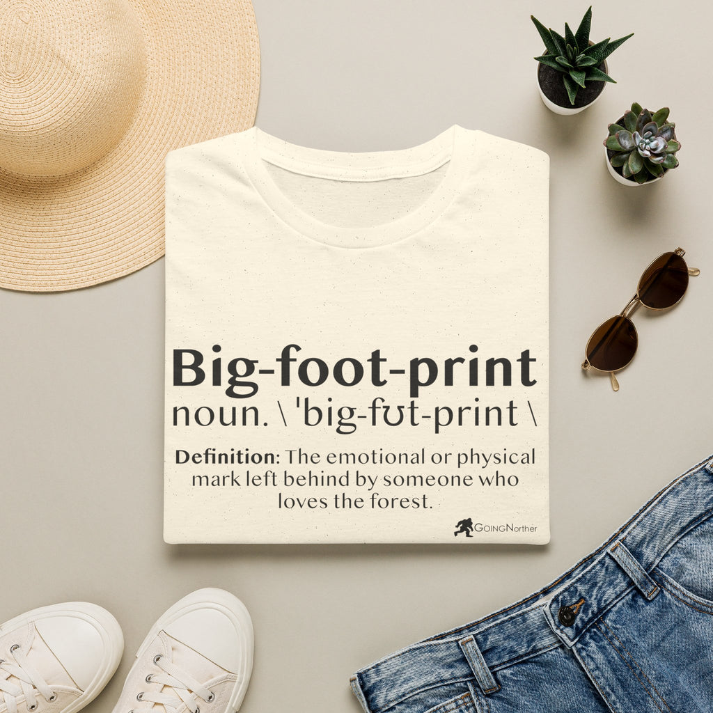Big-foot-print T-Shirt — Funny Bigfoot Definition Tee